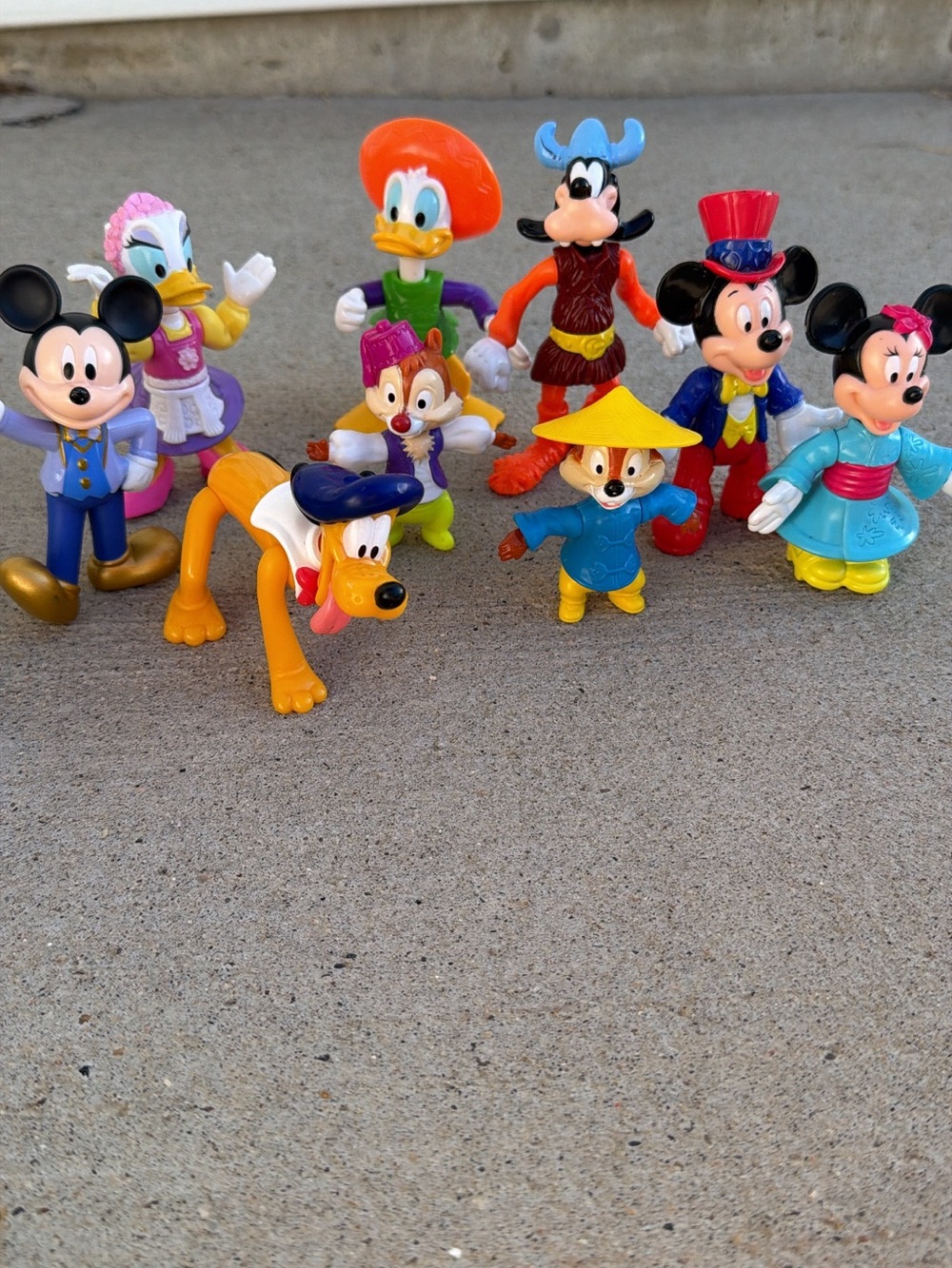 Vintage Disney Assorted Toy Figure Set - EPCOT Adventures, McDonald’s Happy Meal